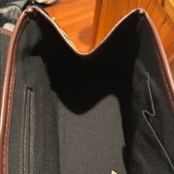 Burberry Plaid Handbag with Brown Leather Accents - Picture 8 of 9